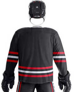 Uniforme de Hockey sobre Hielo Personalizado de Fábrica a Precio Razonable, 100% Poliéster, Malla con Pedrería, Absorbente de Humedad, Ecológico - Product Image 6