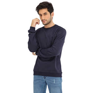 Men's <b>Pullover</b> <b>Jumpers</b> O Neck Long Sleeves Breathable Winter Fleece Designer Solid Pattern Front Logo Sweatshirt - Product Image 1