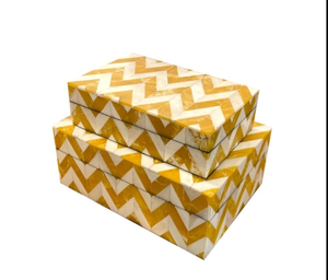 Modern Horn Jewelry Box Eco-Friendly Handmade <b>Square</b> Premium Quality Storage Engraved Christmas Style Magnetic - Product Image 6