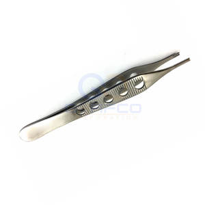 Pinzas Quirúrgicas de Acero Inoxidable con Punta Recta para Suministros Médicos - Product Image 3