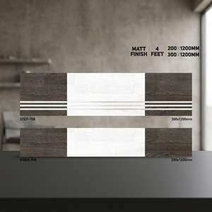 Vistaar - Baldosas de Porcelana Modernas para Exteriores con Acabado Mate Antideslizante, 1200x300 mm, 11 mm de Grosor, para Escalones - Product Image 2