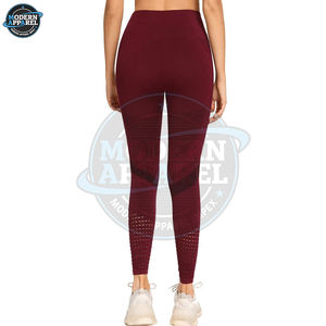 Nuevos leggings deportivos de malla con diseño fruncido, tallas grandes, cintura alta, efecto levantacola, sin costuras, para mujer, con efecto push-up. - Product Image 5