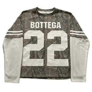 Camisetas de gran tamaño de manga larga de doble capa de algodón 100% de alta calidad con logotipo personalizado de estilo de tendencia para hombres - Product Image 6