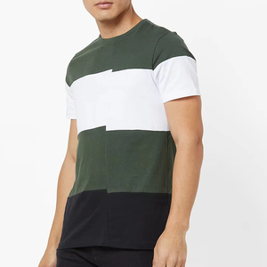 T-shirts confortables sur mesure, vêtements décontractés de haute qualité, designs imprimés modernes, motifs unis, t-shirts en tricot pour hommes - Product Image 3