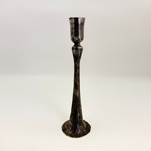 Support de bougie en métal évasé vintage fait main, rustique, en fer forgé, pour bougies coniques, prix direct usine - Product Image 2