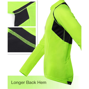 Men's Long Sleeve <b>Cycling</b> Jersey Breathable UV Protection Quick Dry <b>Stand</b> Zipper Pockets Pullover Mountain Bike Outdoor Jackets - Product Image 4