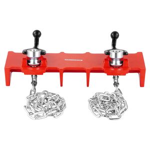 Morsa per saldatura in ghisa per impieghi gravosi con doppie catene e manovelle, da 1/2 a 8 pollici, per tubi e saldature - Product Image 2