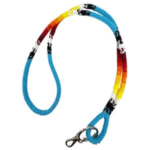 Correa de cordón con cuentas de calidad premium para tarjetas de identificación, collar moderno con cuentas de semillas para uso diario. - Product Image 5