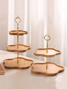 Élégant support à gâteau en bois pour la présentation de gâteaux, la présentation de cupcakes, la table de desserts, les mariages, les fêtes, les restaurants et les hôtels - Product Image 6