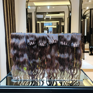 Extensiones de cabello indio 100% sin procesar de la mejor calidad, cabello ondulado suelto crudo, cutícula alineada, precio al por mayor, listo para enviar - Product Image 6