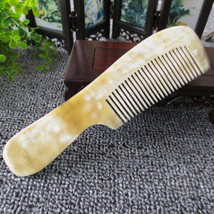 ANOTHER Peigne unique en corne de buffle pour cheveux, peigne en corne naturelle colorée de qualité supérieure pour extensions capillaires - Product Image 6