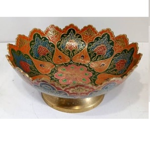 Bol de service à fruits en métal au fini antique, unique, prix de gros, vaisselle tendance pour usage domestique quotidien - Product Image 3