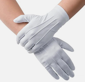 Guantes Formales Blancos para Hombre – Elegantes Guantes para Traje de Gala, Desfile, Guardia e Inspección - Product Image 6