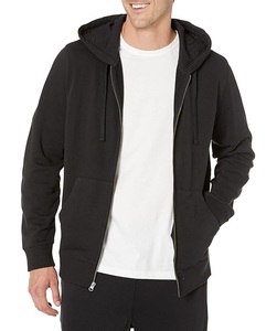 Nouvelle collection, service OEM, sweat à capuche zippé confortable pour homme, 100% coton, manches longues, col en tissu, couleur unie, fabrication au Bangladesh - Product Image 1
