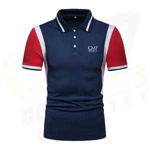 Nueva Llegada, Camiseta Polo con Logotipo Personalizado para Hombre, 100% Algodón, Transpirable, Manga Corta, Corte Ajustado, Uniforme Casual de Golf, Venta al Por Mayor - Product Image 1