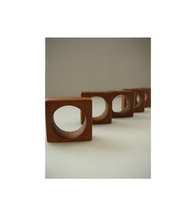 Elegante Anillo para Servilletas de Madera que Mejora la Experiencia de Hospitalidad con un Cálido Carácter Natural - Product Image 3