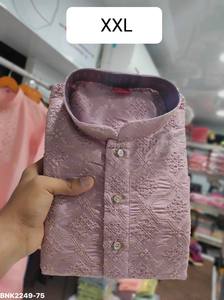 <b>Top</b> Quality Silk Blend with Thread-<b>Sequin</b> work Full-<b>Sleeve</b> Kurta-Payjama Set Collection Worldwide Supplier Exporter - Product Image 4