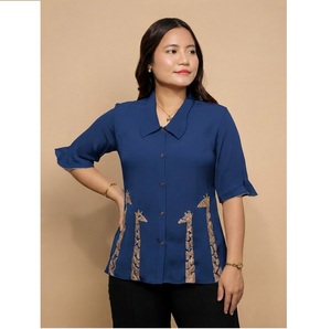 Women Cotton <b>Shirt</b> Soft Comfortable Breathable Fashion Lightweight Daily Wear Apparel Wholesale Manufacturer Supply At Low Price - Product Image 1