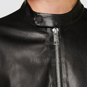 Chaqueta de Invierno para Hombre, Estilo Moderno, de Piel de Vaca, Cuello Alto, Alta Calidad, Transpirable, Ecológica, de Secado Rápido, Interior Suave, Casual - Product Image 5