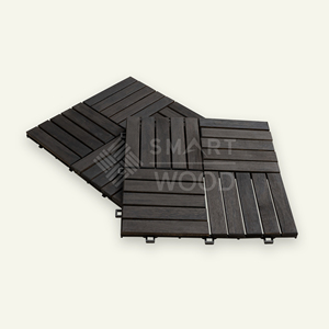 Serie AuroraPlank |   Tarima de Madera de Acacia Aceitada y Compuesto Plástico, Cuadrada, Cepillada, Encastrable, Impermeable, Ecológica y Moderna - Product Image 3