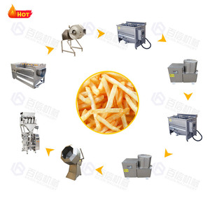 Baixin Technologie avancée Ligne de production de frites surgelées Friteuse de légumes pour la transformation des aliments de pommes de terre frites - Product Image 6