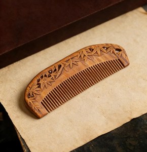 Peine de madera de neem moderno hecho a medida, cepillo de pelo elegante al por mayor, peine de madera de haya, peine de madera para barba, artesanías naturales - Product Image 5