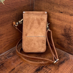 Nouvelle botte point Tan daim cuir téléphone pochette sac Western crédit porte-carte téléphone transporteur femmes bandoulière téléphone portable sacs - Product Image 5