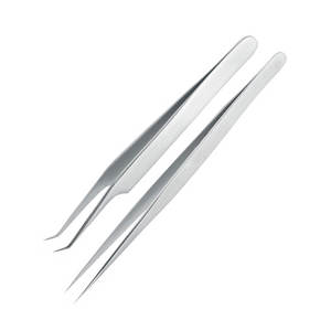 Juego de Pinzas de Aislamiento de 45 Grados, Profesionales para Extensiones de Pestañas, Reutilizables, Esterilización a Alta Temperatura, Acero Inoxidable - Product Image 5