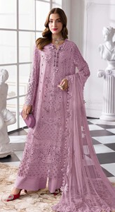 ชุดสูทกึ่งสำเร็จรูป Fox Georgette พร้อมงานปัก Khatli และลายปักเลื่อม สำหรับคอลเลกชันชุดอินเดียและปากีสถาน - Product Image 5