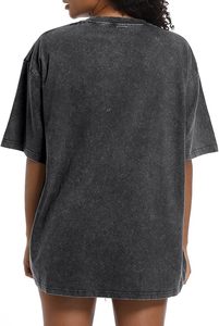 Oversized T Shirts for Women Vintage Acid Wash Basic Tees Loose Fit Baggy Shirts Workout Cotton Tshirt <b>Tops</b> - Product Image 3
