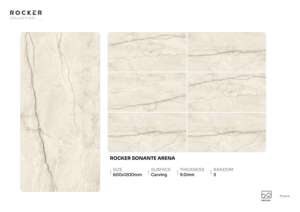 Azulejo de Porcelana Tallado de Diseño 600x1200mm 60x120cm 24x48 Pulgadas Gran Formato Acabado de Superficie para Uso Residencial y Comercial Moderno - Product Image 3