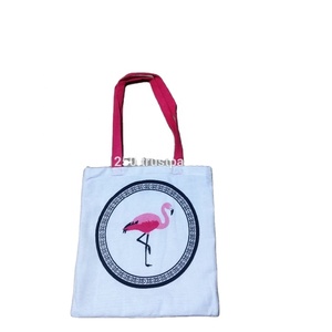 Cotton Twill Soft-loop <b>Collapsible</b> Square European Design Tote Bag with Long Hand Length Handle 50x90cm - Product Image 5