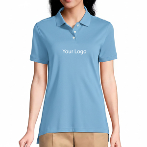 Camisa Clásica Personalizada OEM/ODM, Corte Regular, Informal, 100% Algodón Piqué, Ligera, con Apliques, para Golf - Product Image 6