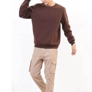 Sweat-shirt pour homme en coton 320 g/m², logo personnalisé, couleur unie, tendance, coupe classique, 100 % coton, col rond, pull unisexe - Product Image 5