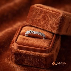 Anillo de Boda Vintage de Plata de Ley 925 con Diamante Moissanita, Anillo de Eternidad para Mujer, EE. UU. - Product Image 4