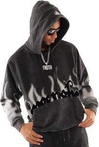 Sudadera Superior International HOODIE 5202 para Hombre, Estilo Urbano, Estampado Animal, Corte Holgado, Jersey de Invierno, Bordada - Product Image 2