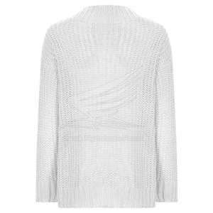 Pull en tricot décontracté pour femme, style classique, hiver, 100% coton/laine, respirant, confortable, tenue élégante - Product Image 2