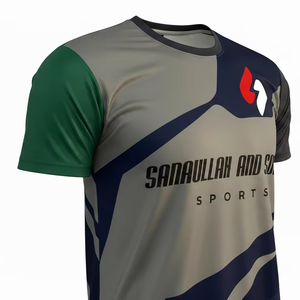 Custom Men Sports T Shirt Breathable Polyester Quick Dry Running Gym Training <b>Tee</b> - Product Image 4