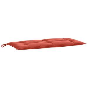 Coussin de banc de jardin rouge mélangé 100% polyester pour bancs de patio - Product Image 2