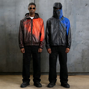 Chaqueta Cortavientos de Alta Calidad con Capucha, Reflectante al Calor, con Logotipo Personalizado, Fabricada con Material Termosensible que Cambia de Color - Product Image 2