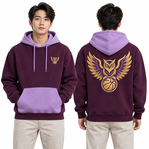 Sudadera Escolar Personalizada con Bordado de Escudo, Uniforme de Algodón y Felpa, Fabricación OEM, Ropa Casual de Invierno, Ropa Deportiva, Ropa de Equipo, Cómoda - Product Image 2