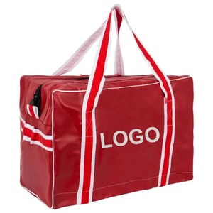Sac de sport pliable et imperméable en bâche grande capacité pour gardien de but de hockey sur glace, personnalisable pour équipement d'équipe, pour adulte - Lamatex Sports Rouge - Product Image 1