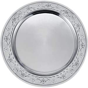 Assiette de présentation ronde en métal martelé de style antique pour banquets, événements, fêtes, décoration de table et vaisselle domestique - Product Image 6