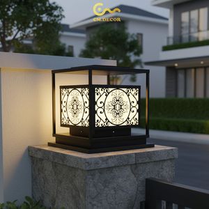Durable Inox Pillar <b>Light</b> 3500K Warm White AC 220V for Hotel Exterior Gate Decorative Lighting Resort <b>Post</b> solar <b>lights</b> Outdoor - Product Image 3