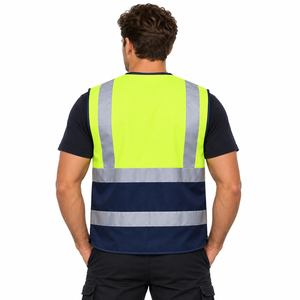 Chaleco de Seguridad Personalizado con Logotipo, Chaleco Reflectante de Alta Visibilidad, Ropa de Trabajo OEM ODM para Compradores Mayoristas Globales - Product Image 2