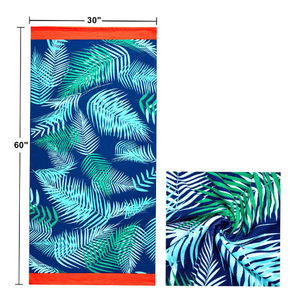 Serviette de plage de luxe imprimée absorbante de haute qualité, résistante à la décoloration, tissu doux, idéale pour les vacances d'été et la détente en bord de mer - Product Image 5