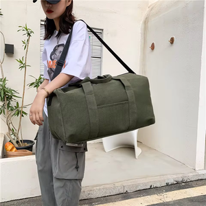 Bolsas de viaje unisex de lona de gran capacidad, bolso de mano impermeable, bolsos de hombro para mujer, bolsa de deporte para natación y fitness - Product Image 2