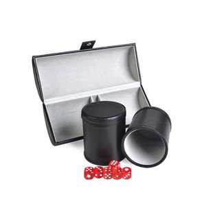 Party Games Leather Dice <b>Cup</b> Set with Magnetic Closure dice <b>shaker</b> <b>cups</b> set KTV Entertainment Dice Box - Product Image 4
