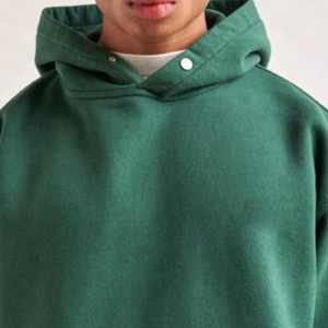 Sudaderas con capucha y sudaderas para hombre Algodón orgánico 100% Logotipo personalizado Hombro caído Sudadera con capucha de gran tamaño fabricantes con capucha de gran tamaño - Product Image 2
