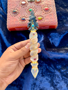 Varita de Punta de Flecha de Selenita, Obsidiana Negra Hecha a Mano, Alambre Envuelto, Cristal Curativo, Feng Shui, Energía de Limpieza Espiritual - Product Image 5